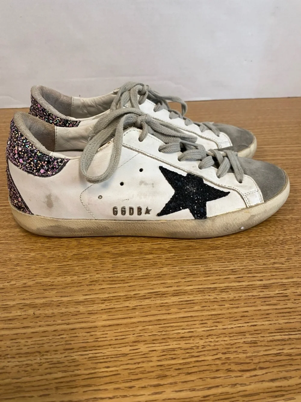 Golden Goose Super Star Sneakers with Glitter Heel - Picture 3 of 12